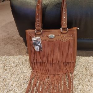 Genuine leather Montana West Handbag